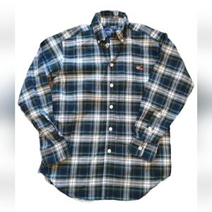 American Living Boy's Multicolor Dress Shirt 100% Cotton Size M Long Sleeve Logo